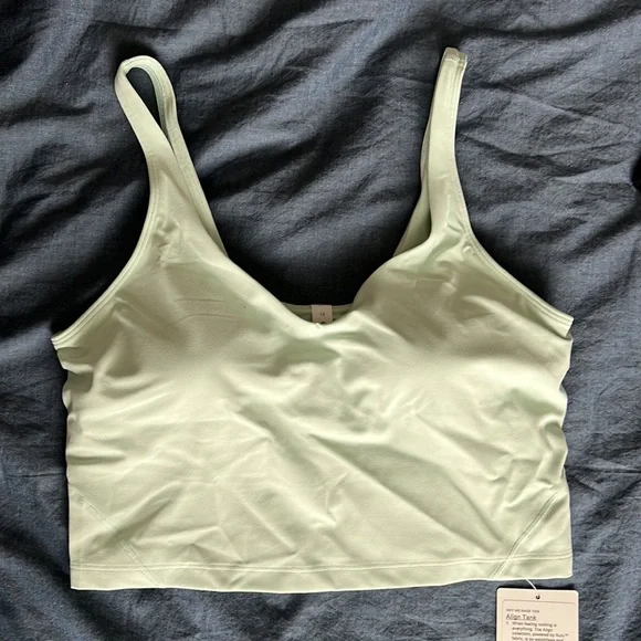 Unavailable Color!! Lululemon align tank delicate mint, size 12 - Picture 8 of 11